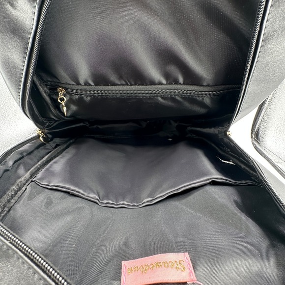 STEAMEDBUN Ita Bag Double Window Candy PU Faux Leather Backpack Kawaii Black main image 12